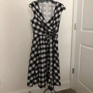 Calvin Klein black/white Dress